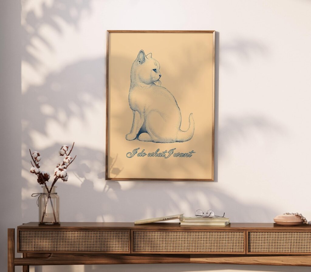 Cat What Want Wall Art
