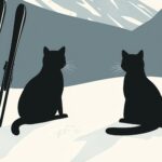 Cats and Ski Mountains Print