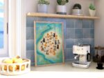 Cats in Sunglasses at the Beach Print