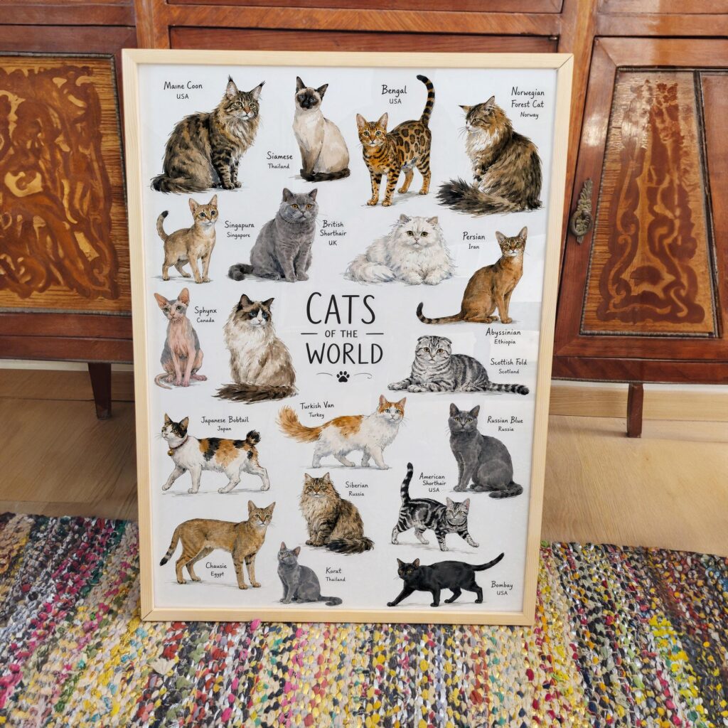 Cats of the World Poster