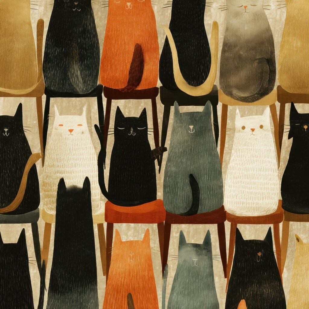 Cats Waiting Room Print