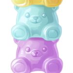 Colorful Gummy Bear Art Print