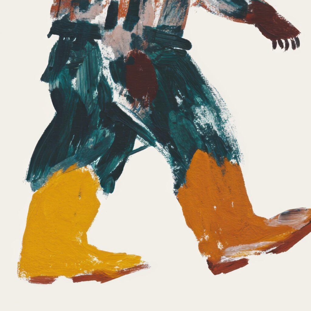 Cowboy Bear Print