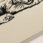 Cowboy Cat Line Art Print