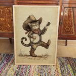 Cowboy Cat Print