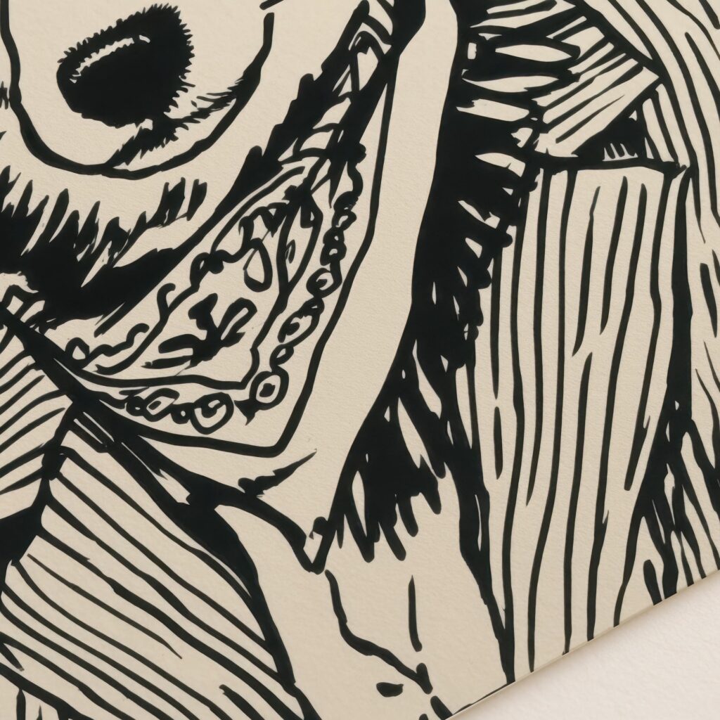 Cowboy Dog Art Print