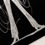 Cowboy Lasso Chalk Sketch Print