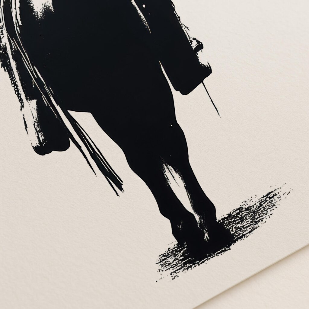 Cowboy on Horse Print