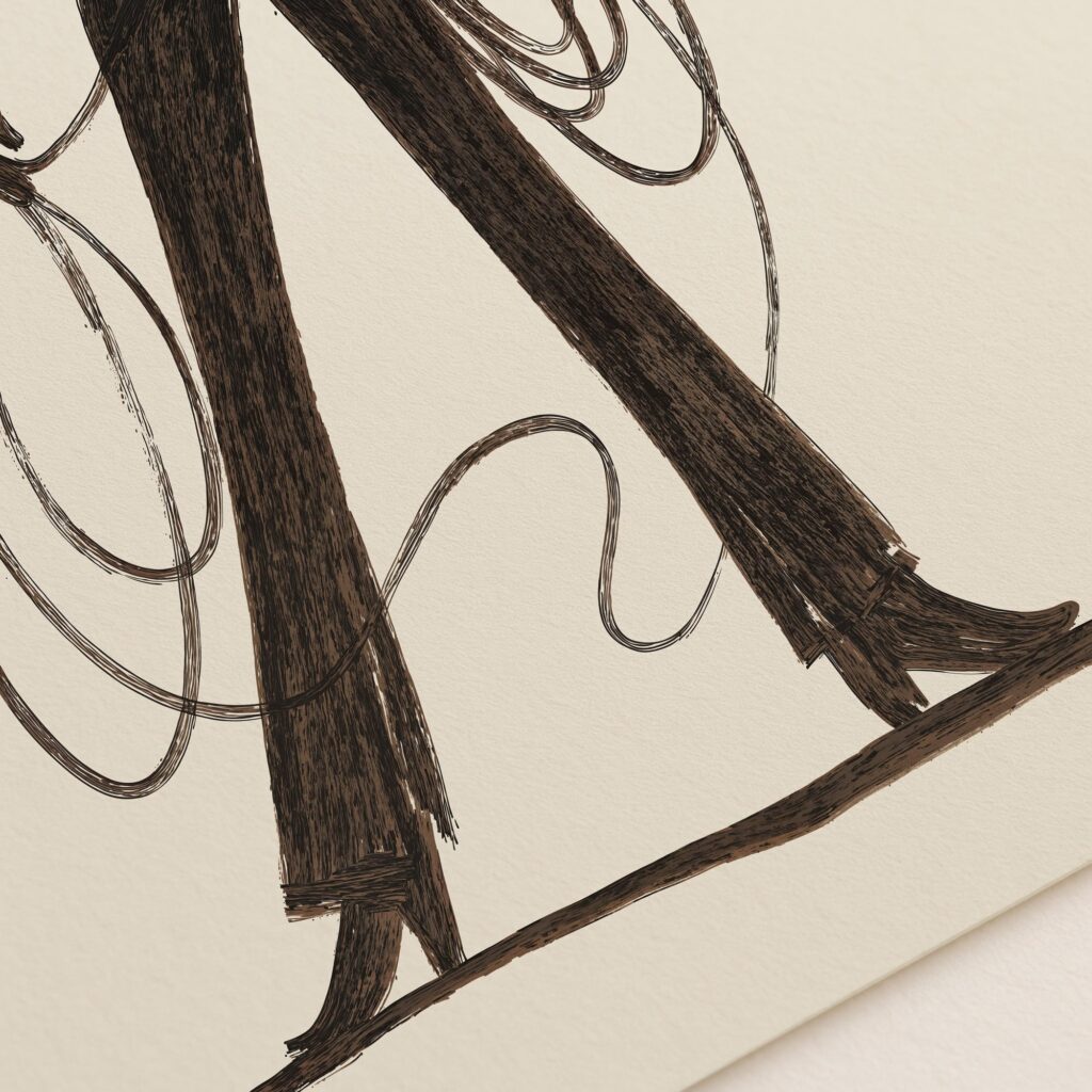 Cowboy with Lasso Western Print