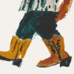 Cowgirl Boot Cat Print