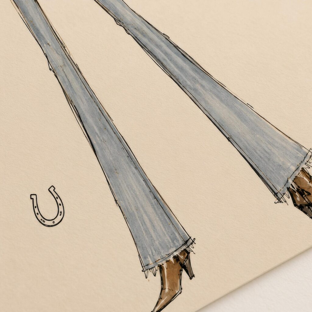 Cowgirl Fashion Print