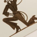Cowgirl Lasso Silhouette Modern Western Art Print Woman Poster