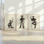Cowgirl Wall Art Set