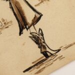 Cowgirl Western Ink Wall Art
