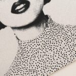 Cowgirl with Hat Fashion Half Tone Print
