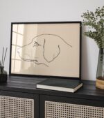 Dachshund Line Drawing Print