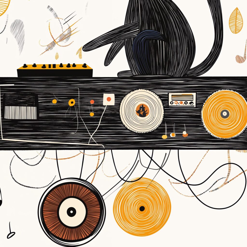 DJ Cat Print