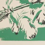 Dog Carrying Lacrosse Stick Print