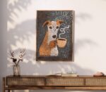 Dog Drinking Coffee Wall Art