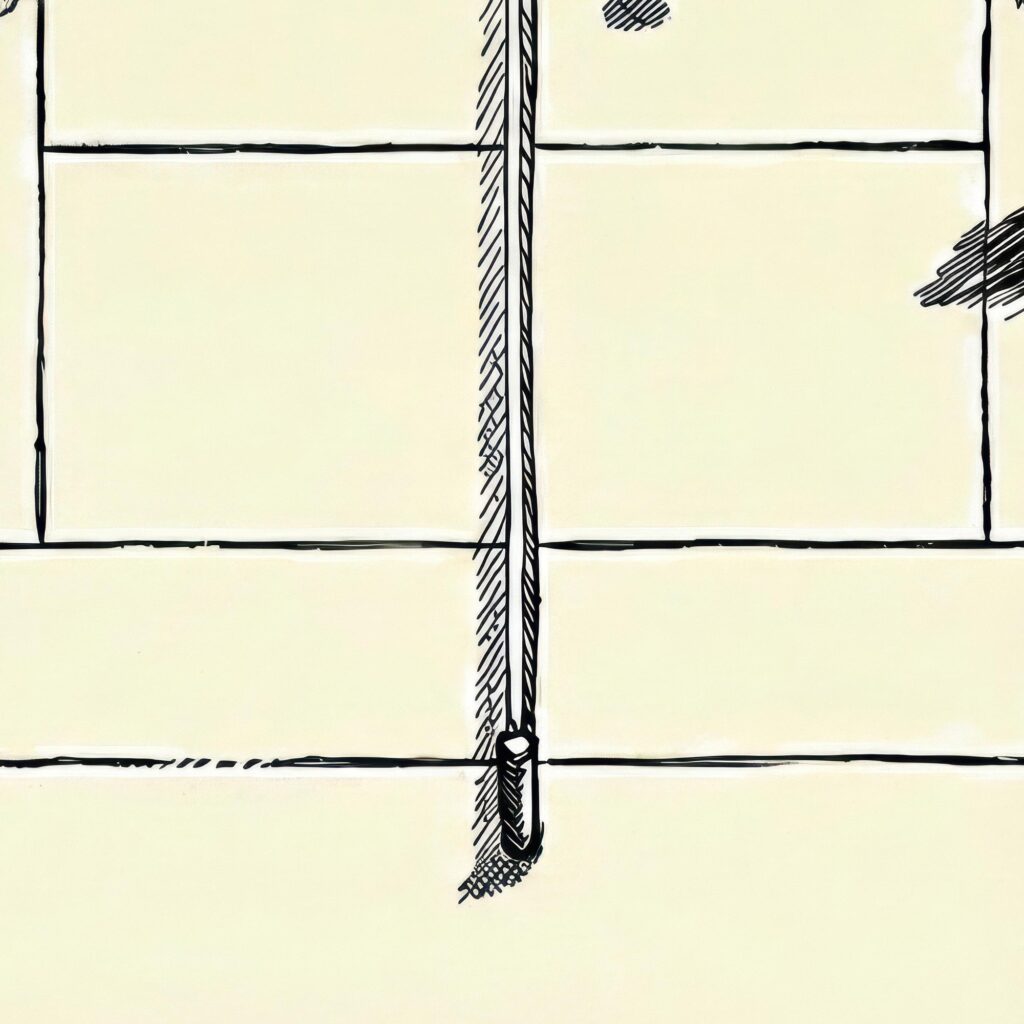 Dogs Playing Tennis Ink Drawing Whimsical Black Print