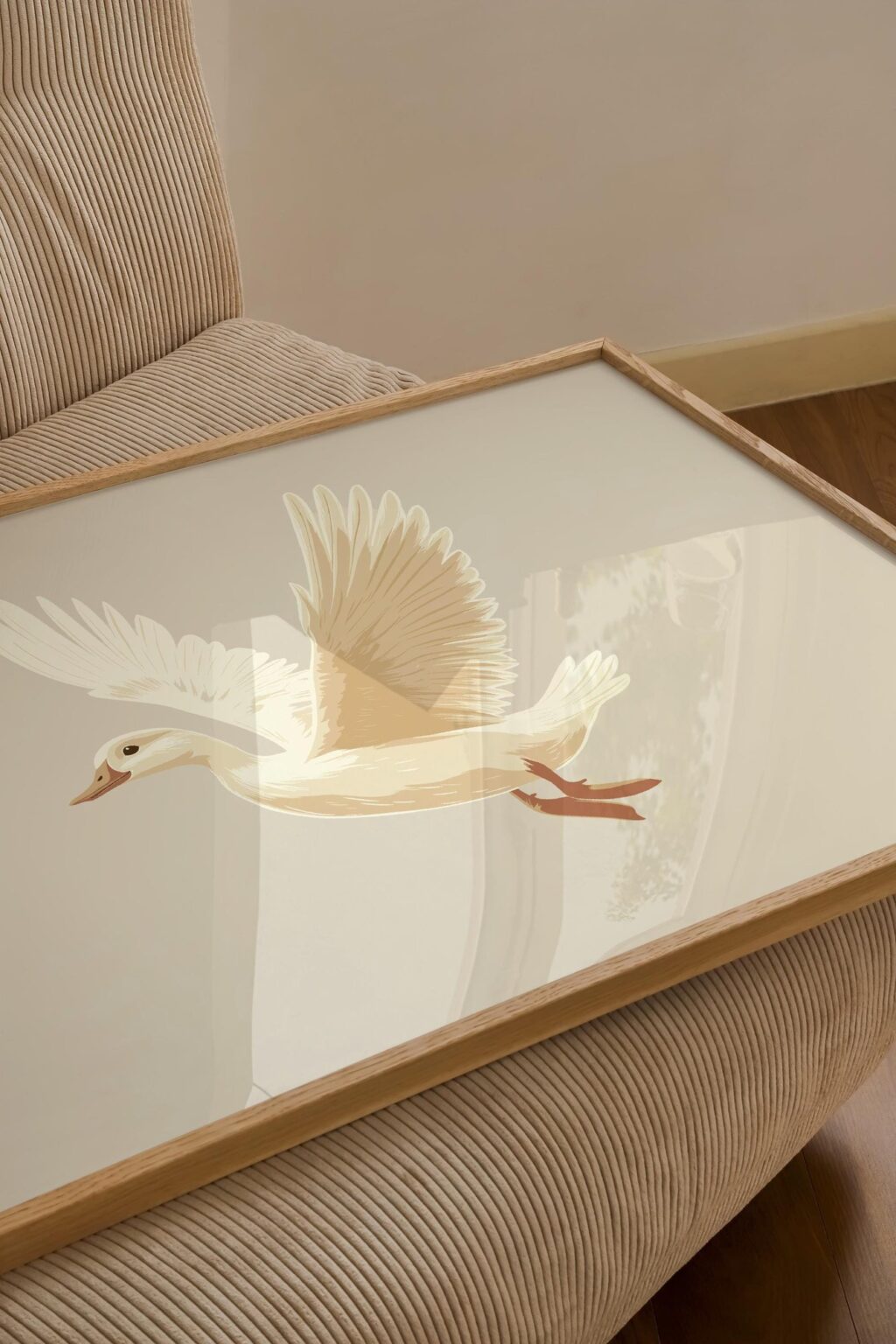 Flying Pekin Duck Wall Art