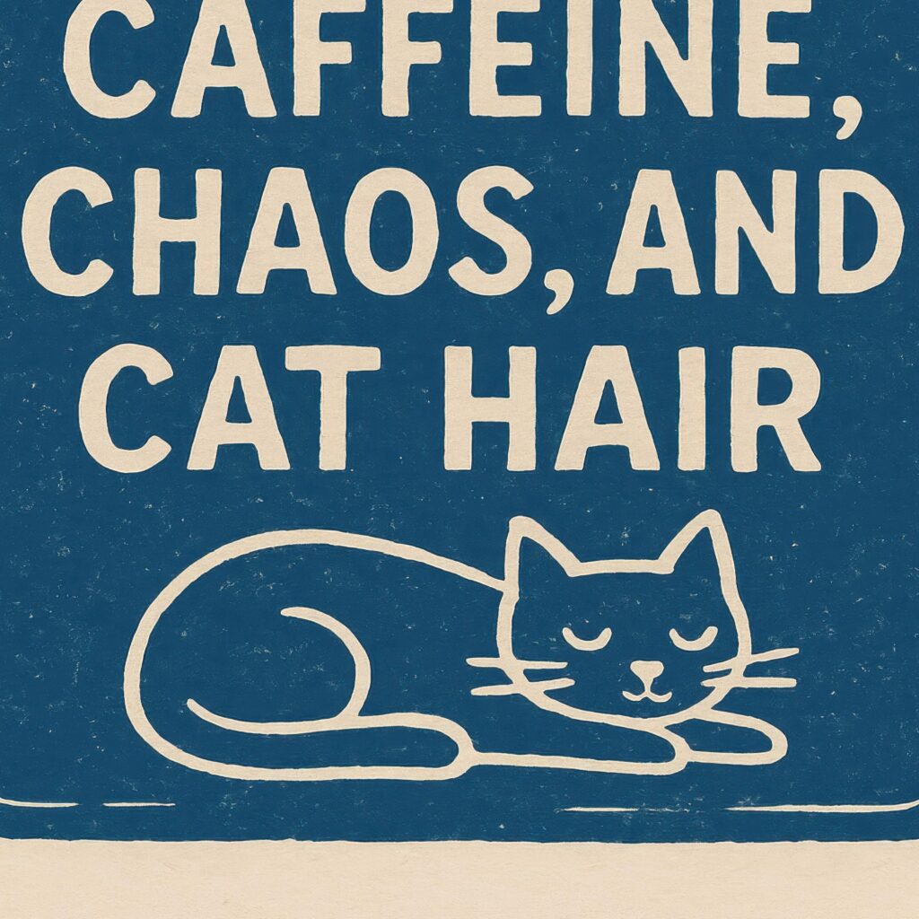 Funny Cat House Print