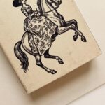 Giddy Up Darling Cowgirl Matchbox Art Print