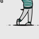 Golf Dog Minimalist Print