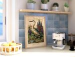 Grey Heron Botanical Print