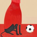 Greyhound Dog Soccer Wall Art