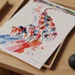 Greyhound Racing Print