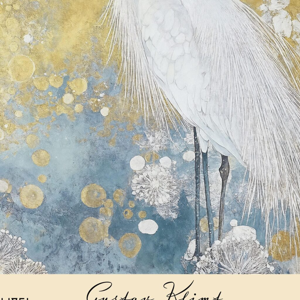 Gustav Klimt Heron Print