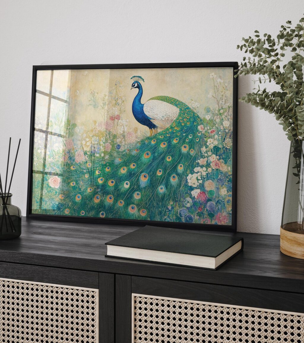 Gustav Klimt Peacock Print