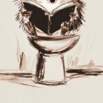 Hedgehog Bathroom Art Print