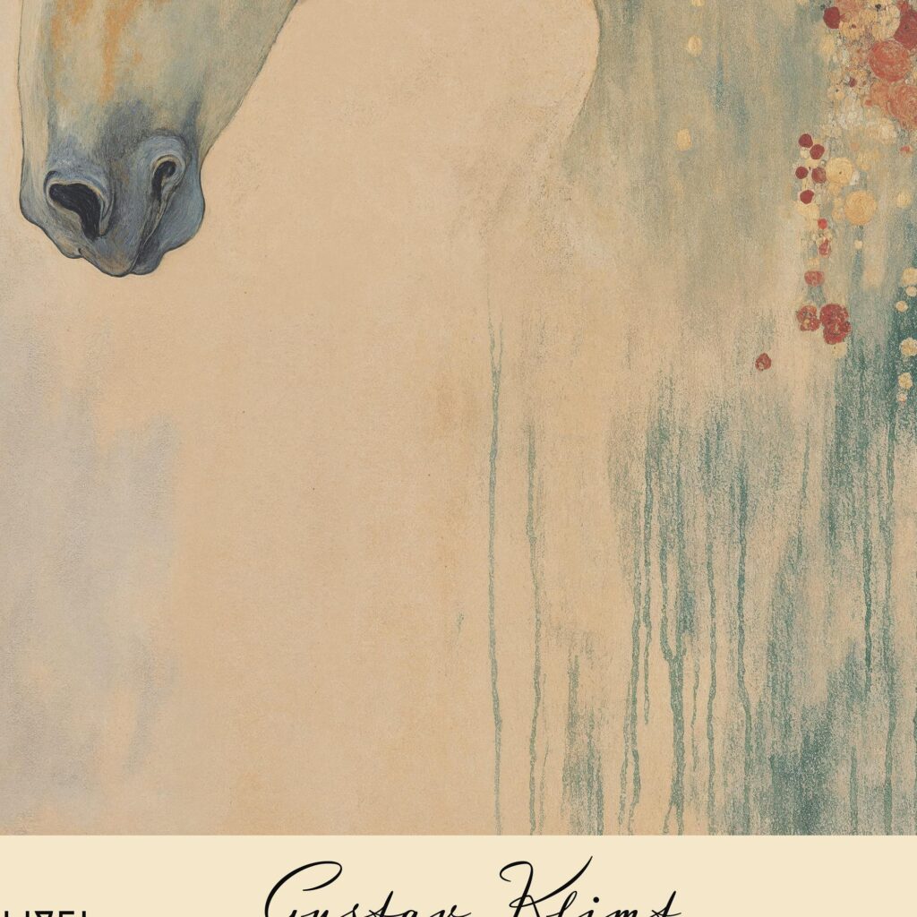 Horse Klimt Art Print
