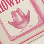 Howdy Matchbox Western Print