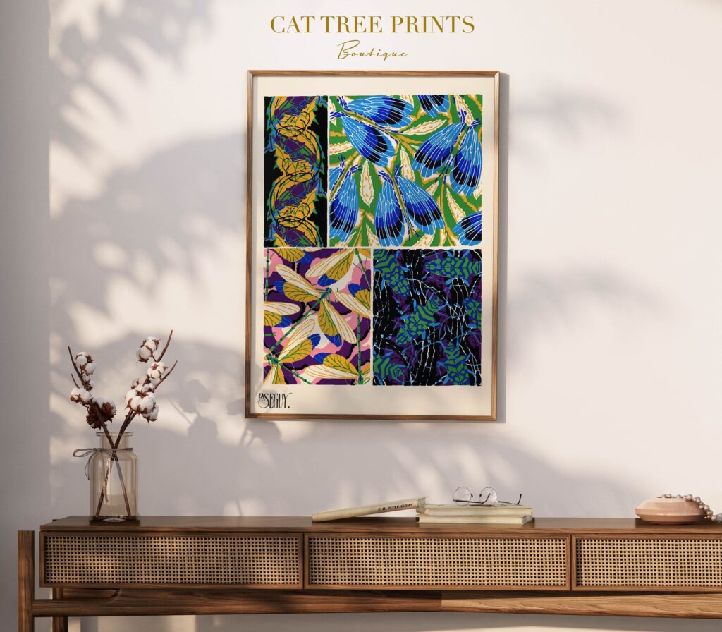 Insect Art Print Butterfly Poster Modern