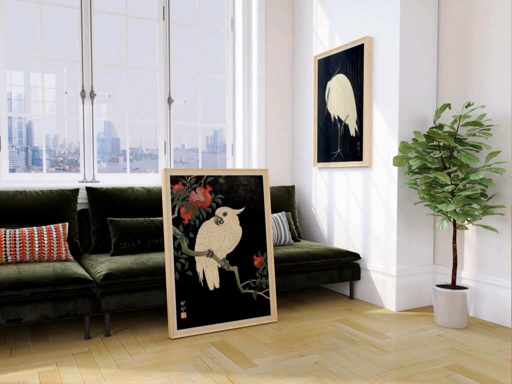 Japanese Bird Art Print Set
