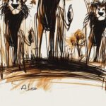 Lion Family Wall Art