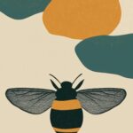 Mid Century Bee Poster