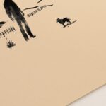 Minimal Western Desert Cowboy Print