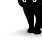 Minimalist Black Cat Art Print
