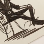 Minimalist Cowboy Sketch Art Print