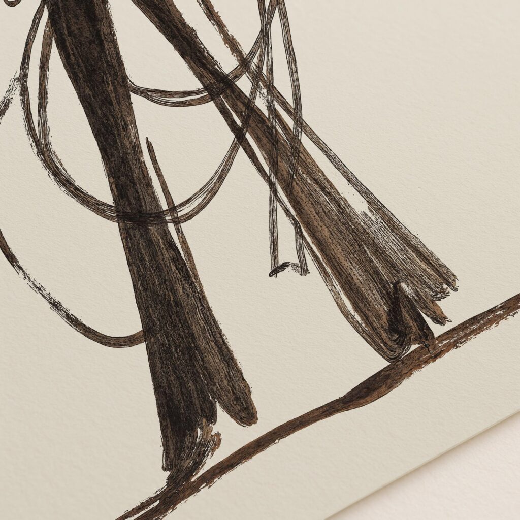 Modern Cowgirl Sketch Print