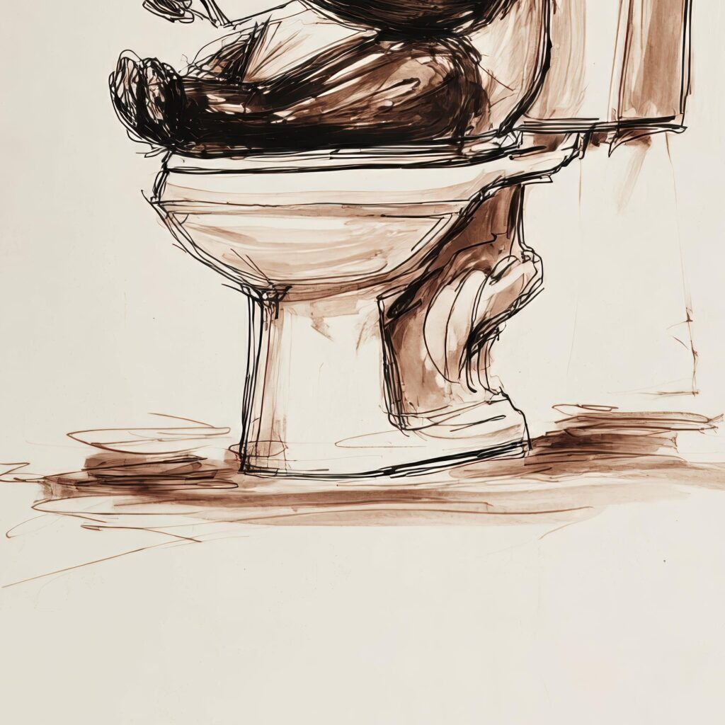 Panda Bathroom Art Print