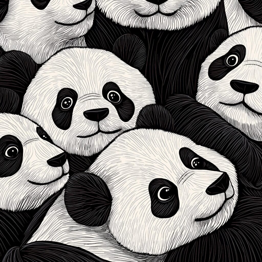 Panda Party Art Print