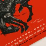 Pendleton Rodeo Print Western Poster Original 1962