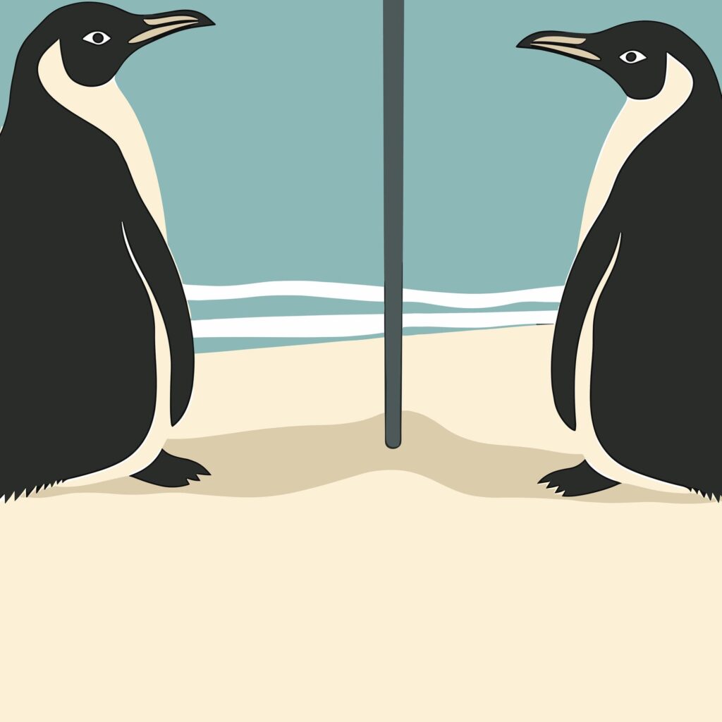 Penguin Beach Poster