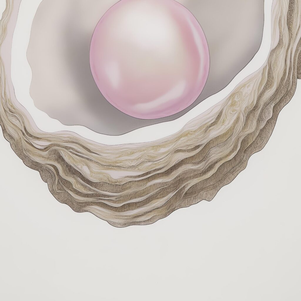 Pink Pearl Oyster Print
