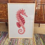 Pink Seahorse Print